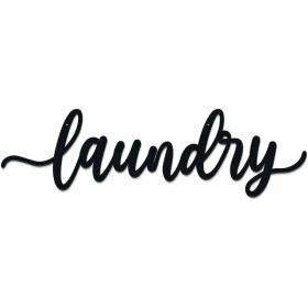 CIFbuy Metal Baked Paint Laundry Sign Wall Art Modern Laundry Room Decor (TikTok, temu pickup)